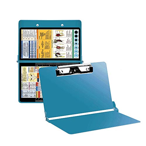 Product Cover Winclide Teal Nursing Clipboard with Pen Holder, Foldable Nurse Clipboard with Generous Storage, Lightweight Aluminum Nursing Board, Gifts for Nursing Students, Nurses and Healthcare Professionals