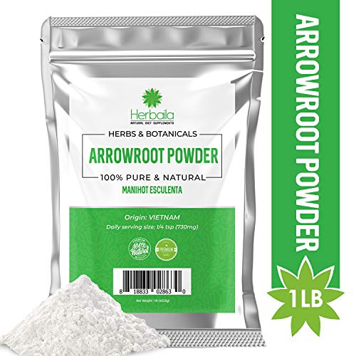 Product Cover Arrowroot Powder 1 Lb. Arrowroot Flour Starch, Immune Health & Metabolism, non-GMO & Gluten-free