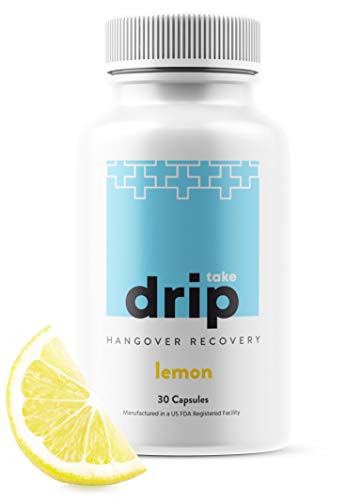 Product Cover Take Drip Hangover Prevention Pills - TOP Rated Formula - Liver Support & Nutrient Replenishment, Prevent Hangovers, Nightlife Prep Supplement, Dihydromyricetin (DHM), Prickly Pear, N-Acetyl-Cysteine
