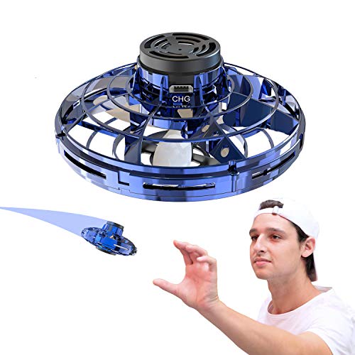 Product Cover FlyNova Flying Toy, Inductive Motion Aircraft, Hand Operated Drones for Kids or Adults - Scoot Hands Free Mini Drone Helicopter with 360° Rotating and Shinning LED Lights(Blue)