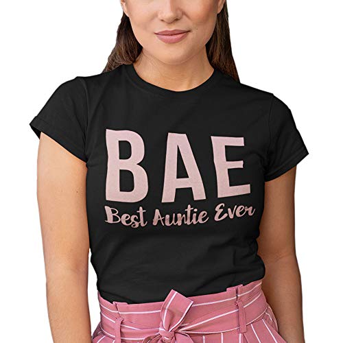 Product Cover Purple Print House BAE Best Aunt Ever Gifts, Womens T Shirt, Aunt Gifts from Niece, Auntie Shirt