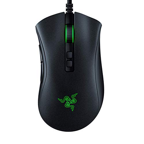 Product Cover Razer DeathAdder v2 Gaming Mouse: 20K DPI Optical Sensor - Fastest Gaming Mouse Switch - Chroma RGB Lighting - 8 Programmable Buttons - Rubberized Side Grips - Classic Black