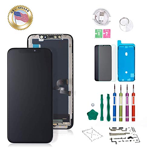 Product Cover Screenmaster Screen Replacement for iPhone X OLED 5.8 inch [NOT LCD] Touch Screen Display Digitizer Repair Kit Assembly with Complete Repair Tools