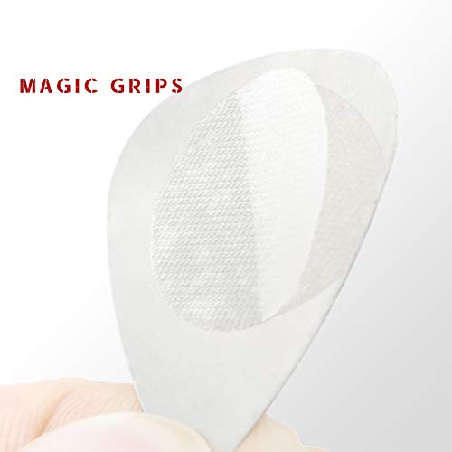 Product Cover Grips for Guitar Picks Non-slip while Playing Non-sticky Stays in your Finger Accessories 25-Pack, White