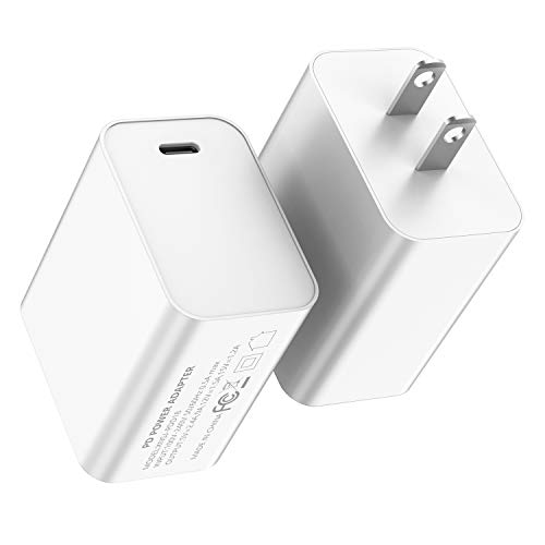 Product Cover SKYLMW PD3.0 Fast Charger for iPhone 18W USB C Charger Portable Adapter Wall Charger for iPhone 11/11 Pro / 11 Pro Max / 8 / 8p / X/XS/XS Max/XR,Samsung S9 /S10 More,White