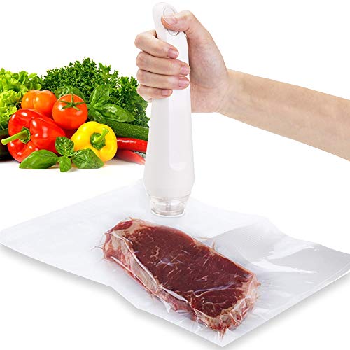 Product Cover TINVOO Vacuum Sealer Machine, Handheld Machine included 10pcs Air Sealing Zipper Bags USB Rechargeable Portable Cordless Kitchen Appliances for Food Saver & Sous Vide