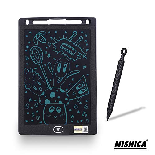 Product Cover NISHICA LCD Writing Screen Tablet Drawing Board for Kids/Adults, 8.5 Inch(Black)