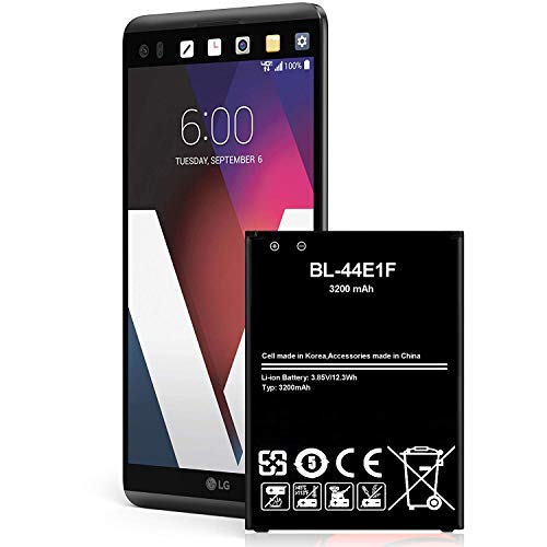Product Cover LG V20 Battery 3200 mAh Li-Ion Battery for LG V20 BL-44E1F US996, AT&T H910, T-Mobile H918, Verizon VS995, Sprint LS997 Spare Battery[24 Month Warranty ]
