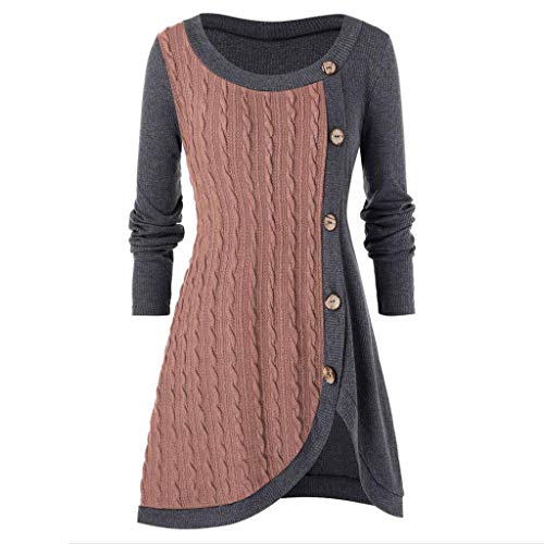 Product Cover FKSESG Women's Tops, Button Hoodie Sweatshirt Tunic Dress Pullover Cowl Neck Plaid Drawstring Tops