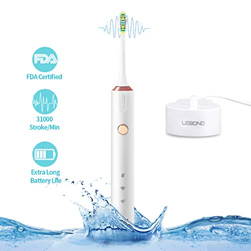 Product Cover Sonic Electric Toothbrush Rechargeable for Adults, Teens and Kids, 3 Modes with 2 Mins Built-in Timer - Wireless Charging, Dupont Brush Heads
