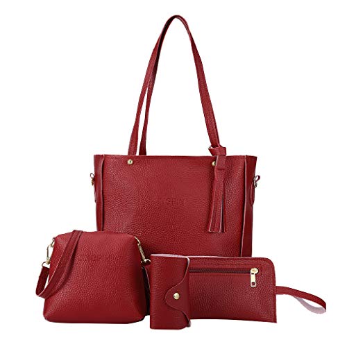 Product Cover 4pcs Set Handbags Fashion Satchel Bags Shoulder Purses Top Handle Work Bags