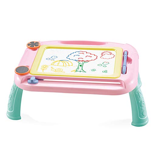 Product Cover ALOVEMO Fun Color Drawing Board Table Painting Graffiti Board Baby Colorful Magnetic Writing Board Puzzle Early Education Toys Doodle & Scribble Boards (A)