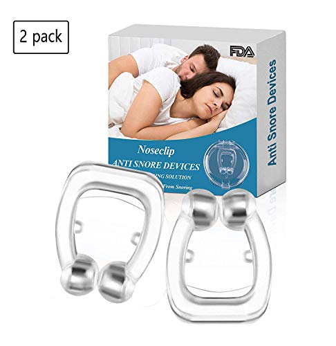 Product Cover Belesion Clipple Snoring Solution Silicone Magnetic Anti Snore Mini Comfortable Sleep Sleeping Aid (2 Pack)