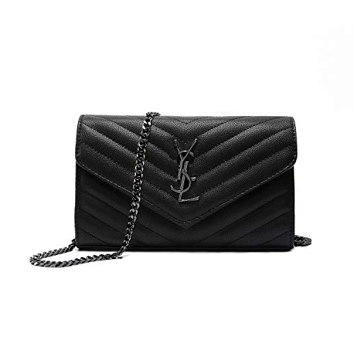 Product Cover Simple Women Small Vegan Leather Crossbody Bag Quilted Shoulder Purse With