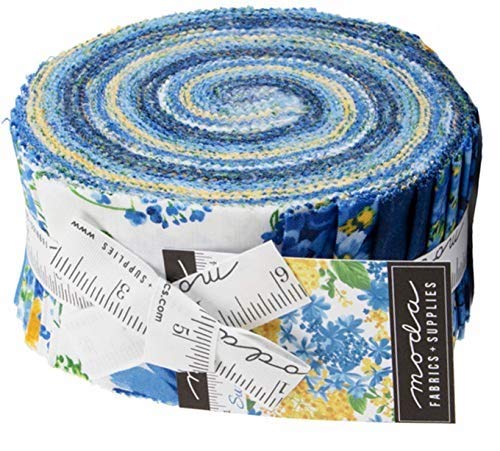 Product Cover Summer Breeze 2019 Moda Jelly Roll, 40 2.5-inch x 44-inch Precut Fabric Strips