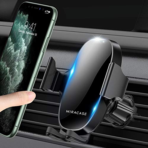 Product Cover 【2020 Upgraded】 Miracase Car Phone Mount, Air Vent Cell Phone Holder for Car, Universal Car Phone Holder Cradle Compatible with iPhone 11/11 Pro/11 Pro Max/XR/Xs/XS Max /8/7/6,Pixel,S10+ and More