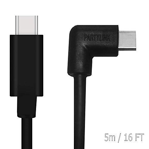 Product Cover PartyLink USB Type C Cable 16ft(5m) Oculus Quest Link Compatible High Speed Data Transfer & Fast Charging USB 3.1 Gen 2 Type-C to Type-C