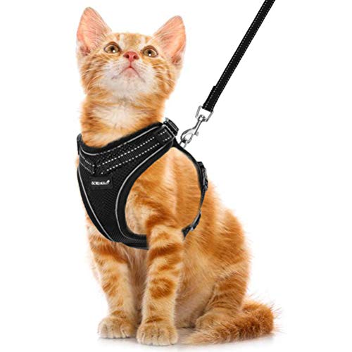 Product Cover SCIROKKO Cat Harness and Leash Set - Reflective Adjustable Cat Harness for Outdoor Walking with Escape Proof Buckle, Soft Mesh Walking Jacket for Kitten, Puppies