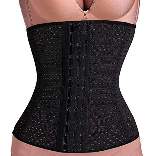 Product Cover ERIUAES Hollowing Outs Corsets Women Corsets Shaping The Abdomen and Tied Waists Corsets(Black,XL)