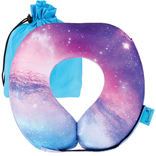 Product Cover Trailblazers Travel Pillow for Kids - 360° Neck Support Pillow with Adjustable Velcro Strap - Certified Safe Toddler and Kids Pillow with Memory Foam Cushion and Breathable, Washable Cover