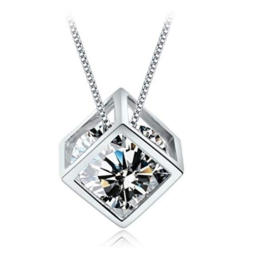 Product Cover Professiona Women Crystal Necklace Square Fashion Pendant Necklace