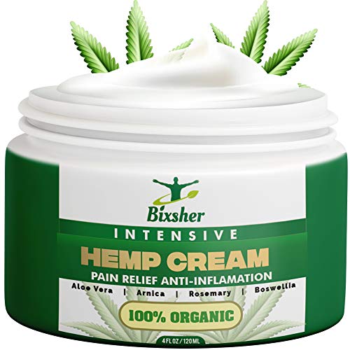 Product Cover Hemp Cream Back Pain Relief | Muscle & Joints Relief Cream | Natural High Strength Formulation Hemp Extract | MSM, Arnica & Menthol | Soothe Feet, Knees, Back, Shoulders