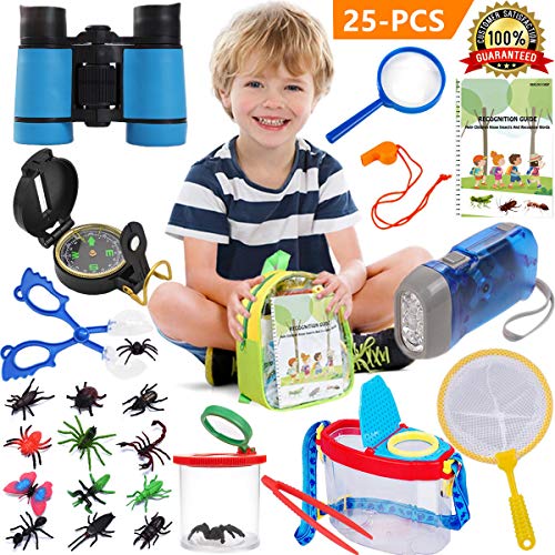 Product Cover Outdoor Exploration Kit Bug catcher Kit for Kids Bug Catcher Kit Outdoor Explorer Kit Bug Explorer Kit for kids Kids Explorer Kit Kid Adventure Kit Binoculars Camping Gear Gift Educational Toddler Toy