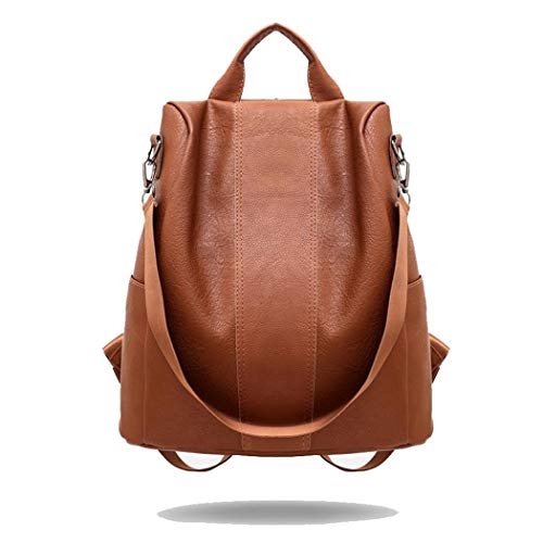 Product Cover MelysUS Women Fashion Large Capacity Leather Backpack Shoulder Bag Casual Daypacks