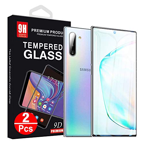 Product Cover Novo Icon Galaxy Note 10 Plus Screen Protector,Version KP92 Full Coverage Tempered Glass[2 Pack]［Solution for Ultrasonic Fingerprint］ Screen Protector Suitable for Galaxy Note 10 Plus