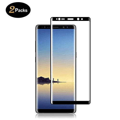 Product Cover [2 Pack] Welmax Galaxy Note 9 Screen Protector, HD Full Screen Tempered Glass Screen Protector Film, [Case Friendly] [3D Touch] Protection Screen Cover Saver Guard for Samsung Galaxy Note 9 (Black)