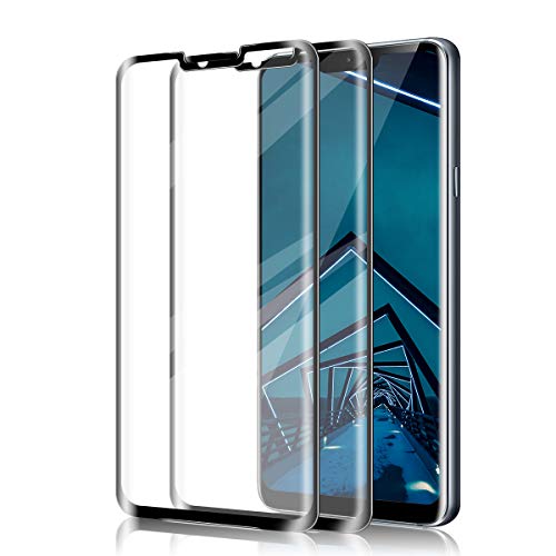 Product Cover LG V40/V50 ThinQ Screen Protector by BIGFACE, [2 Pack] Full Coverage Premium Tempered Glass, Case Friendly, HD Clarity, Anti - Scratch, 3D Touch Accuracy Anti Bubble Film for LG V40/V50 ThinQ