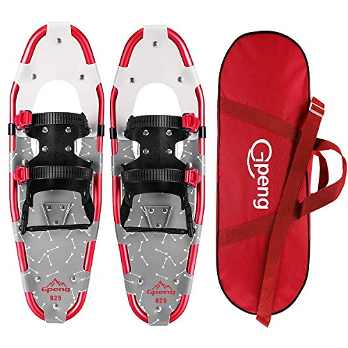 Product Cover Gpeng Snowshoes for Men and Women, Lightweight Aluminum Alloy All Terrain Snow Shoes with Adjustable Ratchet Bindings with Carrying Tote Bag,14