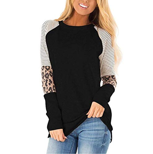 Product Cover Zippem Women Casual O Neck Long Sleeve Patchwork T-Shirt Top Knits & Tees