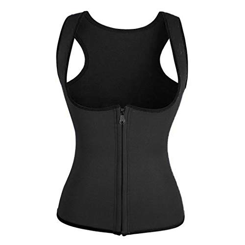 Product Cover Whatyiu Women Waist Trainer Vest Slim Corset Neoprene Sauna Tank Top Zipper Weight Loss Body Shaper Shirt