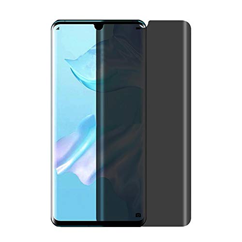 Product Cover P30 Pro Privacy Screen Protector, AYCFIYING【3D Full Screen Coverage】 2-Way Anti Spy Defender 9H Hardness Case Friendly Anti Peeking Tempered Glass Screen Protector,for Hua WEI P30 Pro