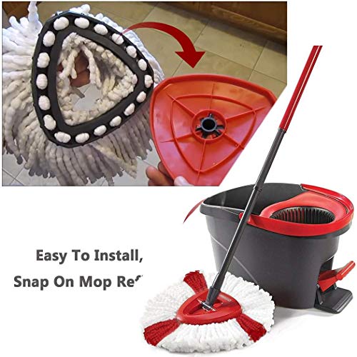 Product Cover Muilek Mop Head,Durable Washable Soft Spin Mop Refill HomeSteam Mops