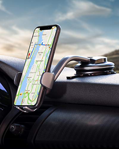 Product Cover AUKEY Car Phone Mount 360 Degree Rotation Dashboard Windshield Car Phone Holder Strong Suction Compatible with iPhone 11 Pro Max / 11 / XS Max/XS / 8, Samsung Galaxy S10+, Google Pixel 3 XL, and More