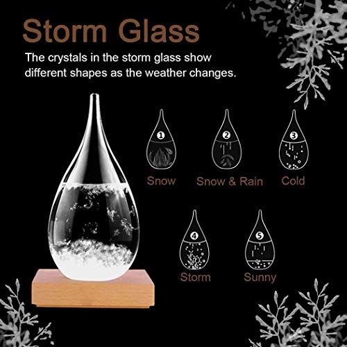 Product Cover Eubell Storm Glass Weather StationCrystal Weather Forecast Bottle Desktop Decorative Bottles Crafts