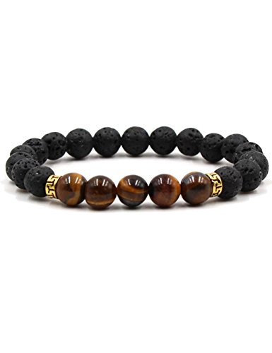 Product Cover Whatyiu 1Pc Men Women Stone Beads Stretch Strand Bracelets Healing Therapy Bracelet