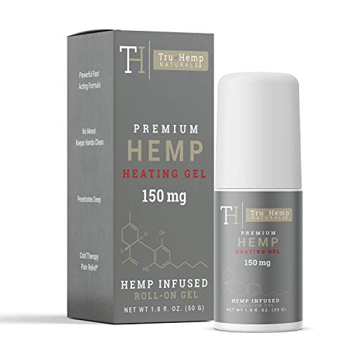 Product Cover Hemp Infused Heating Pain Relief Roll-on Gel (150mg, 1.8oz) Powerful Fast Acting and Long Lasting Formula - Hot Therapy for Arthritis, Muscle, Joint or Back Pain