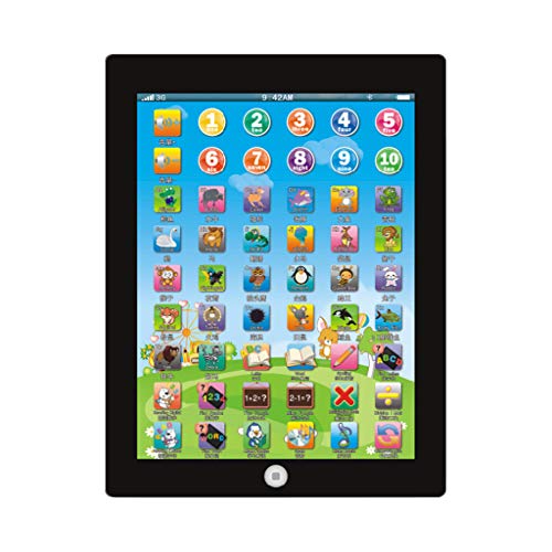Product Cover Learning Tablet for Kids Toddler Early Development Educational Activity Game Toy Learn Alphabet ABC Sounds Music and Words