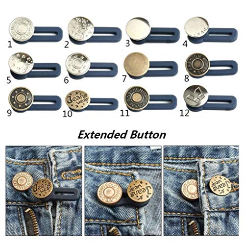 Product Cover partm Retractable Jeans Button Adjustable Extended Button for Extension Waist Buttons