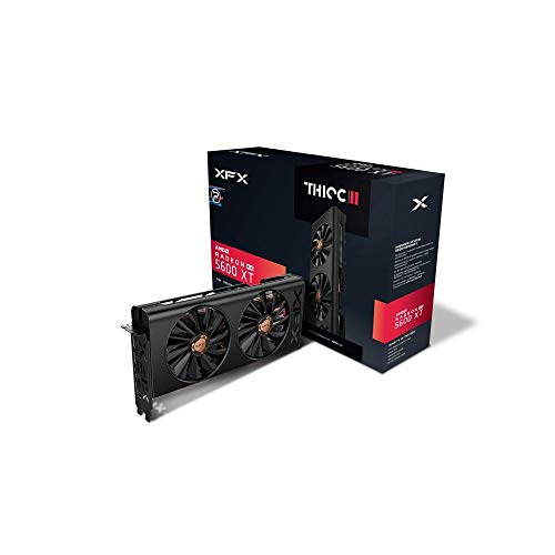 Product Cover XFX RX 5600 XT Thicc II PRO 6GB GDDR6 Boost UP to 1620MHz 3xDP HDMI PCI-E 4.0 Graphics Card RX-56XT6DFD6