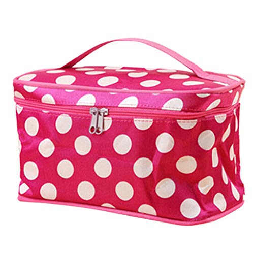 Product Cover YFancy Travel Makeup Bags Makeup Cosmetic Case Letter Print Organizer Portable Storage Bag with Cosmetics Makeup Brushes Jewelry Accessories Bag