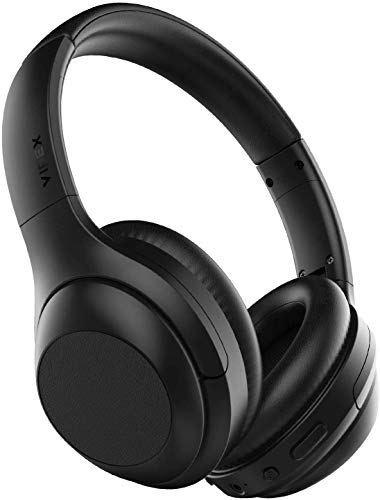 Product Cover VIPEX Active Noise Cancelling Headphones, Bluetooth 5.0 Headphones Wireless Over Ear Headphones with Microphone, All Day Power with 30 Hours Playtime, Comfortable Protein Earpads (Black)