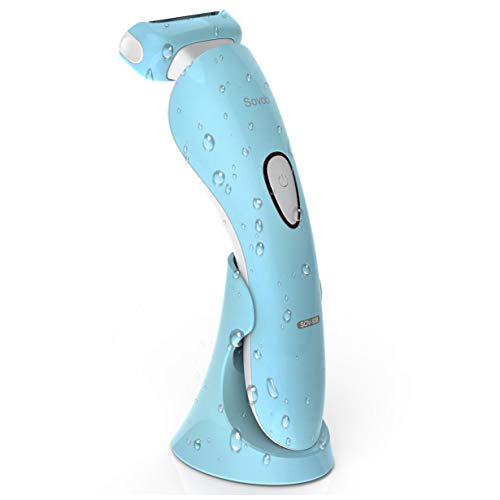 Product Cover Sovob Electric Razor for Women Painless Lady Shaver Body Hair Remover for Womens Legs and Underarms Bikini Trimmer Wet and Dry Waterproof Rechargeable Cordless with LED Light