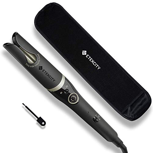 Product Cover Etekcity Hair Curler Automatic Curling Iron Wand, I.1 Inch Ceramic Heating Barrel, 2 Rotate Directions, 6 Alert Times, Hair Styling Tools For Short Long Hair, Dual Voltage, ETL/CETL Listed