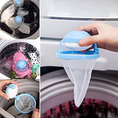 Product Cover IEnkidu New Home Floating Lint Hair Catcher Mesh Pouch Laundry Filter Bag Net Pouc Clothes Pins