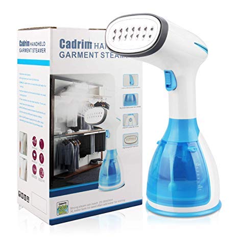 Product Cover Cadrim Clothes Steamer - Portable Handheld Garment Steamer 1500W 280ml Travel Steamer Fabric Steam Iron 20s Fast Heat-up Auto-Off Ideal for Home Office Travel