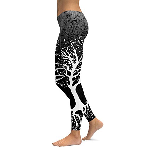 Product Cover FarJing Yoga Pants,Women's Printed Yoga Fitness Leggings Soft Sports Trousers Non See-Through High Waist Workout Leggings